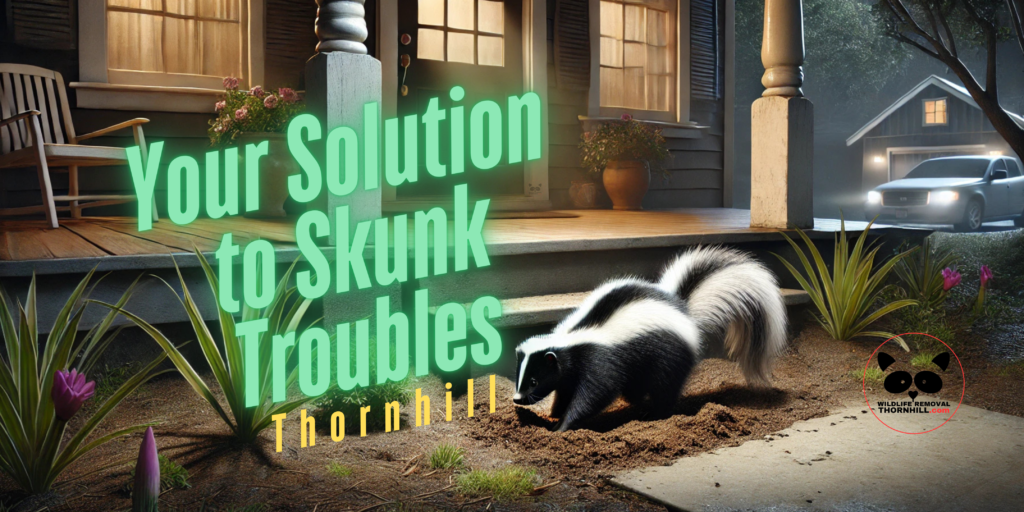 Your Solution to Skunk Troubles in Thornhill, Skunk Control Services in Thornhill